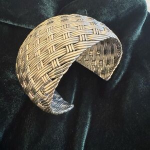 Elegant Taxco 925 Silver Woven Bracelet